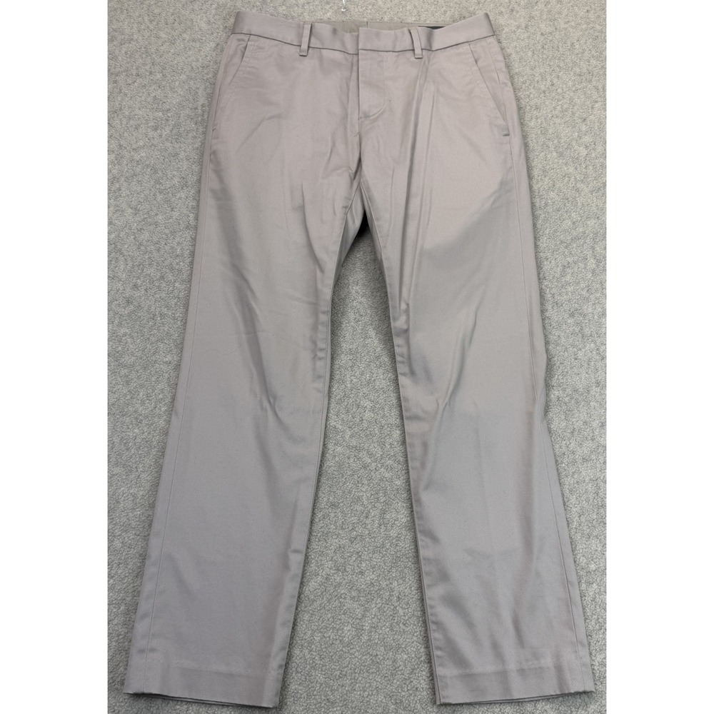 Bonobos Mens Wednesday Chino Pants Beige Straight Leg Flat Front Classic 29x28